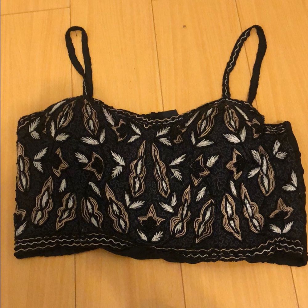 Corset bodice crop top